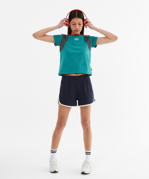 MENASOO(ミナス)の「MNS Raglan Stripe T Shirt_Mint(Tシャツ/カットソー・レディース・ミント・F)」の15枚目の写真