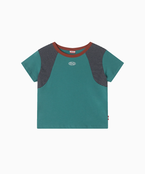 MENASOO(ミナス)の「MNS Raglan Stripe T Shirt_Mint(Tシャツ/カットソー・レディース・ミント・F)」の4枚目の写真