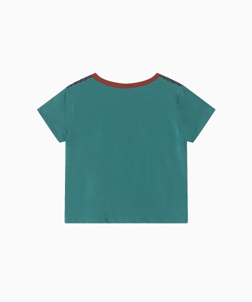 MENASOO(ミナス)の「MNS Raglan Stripe T Shirt_Mint(Tシャツ/カットソー・レディース・ミント・F)」の5枚目の写真