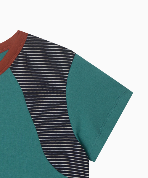 MENASOO(ミナス)の「MNS Raglan Stripe T Shirt_Mint(Tシャツ/カットソー・レディース・ミント・F)」の7枚目の写真