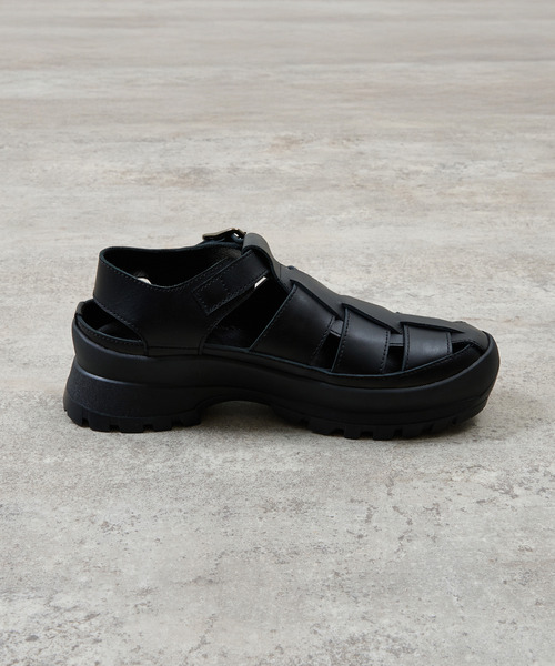 And A(アンドエー)の「PADRONE パドローネ / GURRKHA SHOES with #884C Vibram ビブラムソールレザーグルカシューズ / PU8840-2010(ドレスシューズ・メンズ・ブラック・43/42/41/40)」の14枚目の写真