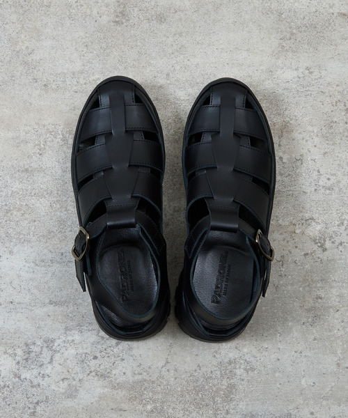 And A(アンドエー)の「PADRONE パドローネ / GURRKHA SHOES with #884C Vibram ビブラムソールレザーグルカシューズ / PU8840-2010(ドレスシューズ・メンズ・ブラック・43/42/41/40)」の16枚目の写真