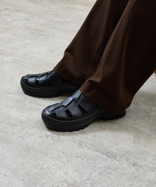 And A(アンドエー)の「PADRONE パドローネ / GURRKHA SHOES with #884C Vibram ビブラムソールレザーグルカシューズ / PU8840-2010(ドレスシューズ・メンズ・ブラック・43/42/41/40)」の19枚目の写真