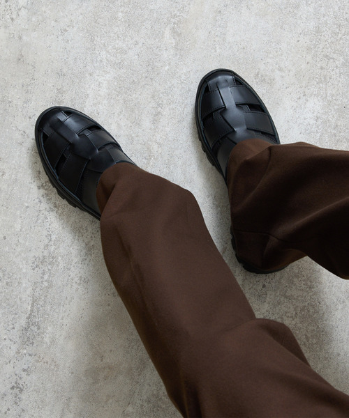 And A(アンドエー)の「PADRONE パドローネ / GURRKHA SHOES with #884C Vibram ビブラムソールレザーグルカシューズ / PU8840-2010(ドレスシューズ・メンズ・ブラック・43/42/41/40)」の20枚目の写真