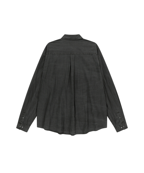 ENDOOR(エンドア)の「Vintage shirt (vtg gray)(シャツ/ブラウス・メンズ・チャコールグレー・1/2)」の3枚目の写真
