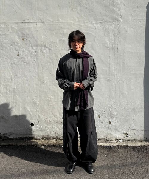 ENDOOR(エンドア)の「Vintage shirt (vtg gray)(シャツ/ブラウス・メンズ・チャコールグレー・1/2)」の9枚目の写真