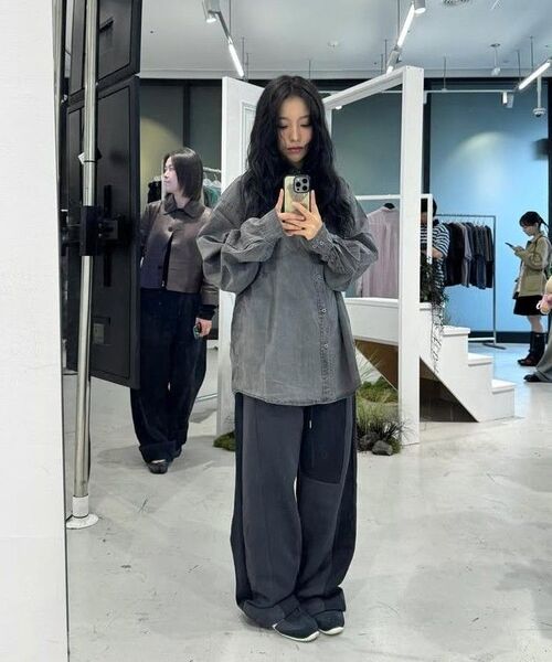 ENDOOR(エンドア)の「Vintage shirt (vtg gray)(シャツ/ブラウス・メンズ・チャコールグレー・1/2)」の14枚目の写真