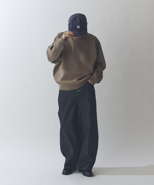 Lui's（ルイス）の「VISミラノリブクルーネックニット（ニット/セーター・メンズ・モカ/ネイビー/ブラック・S/M）」の14枚目の写真