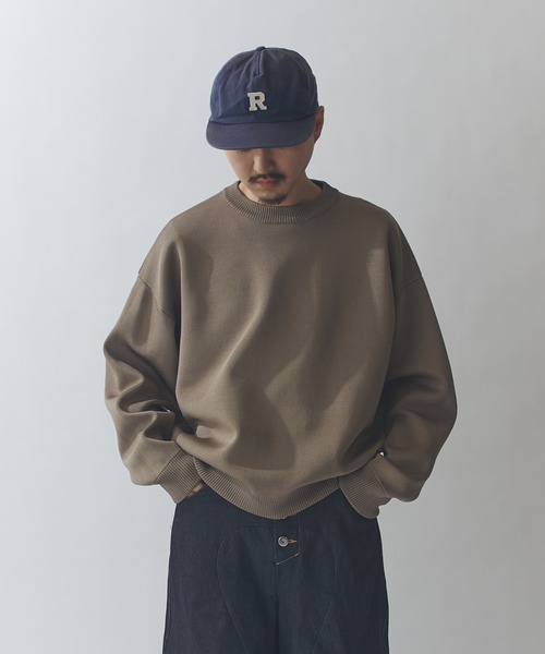 Lui's（ルイス）の「VISミラノリブクルーネックニット（ニット/セーター・メンズ・モカ/ネイビー/ブラック・S/M）」の10枚目の写真