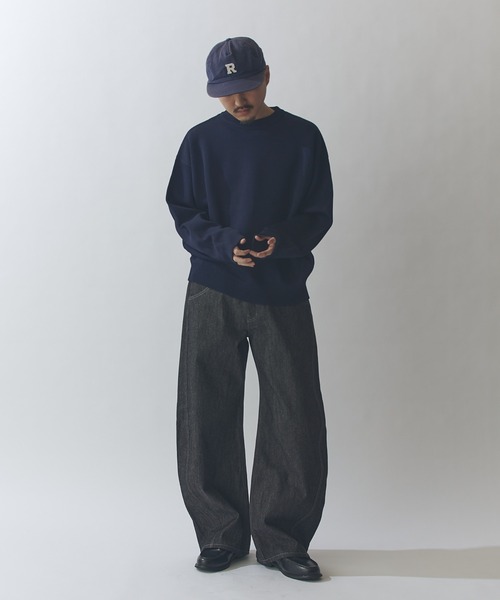 Lui's（ルイス）の「VISミラノリブクルーネックニット（ニット/セーター・メンズ・モカ/ネイビー/ブラック・S/M）」の20枚目の写真