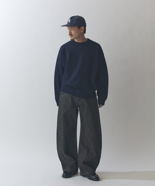 Lui's（ルイス）の「VISミラノリブクルーネックニット（ニット/セーター・メンズ・モカ/ネイビー/ブラック・S/M）」の21枚目の写真