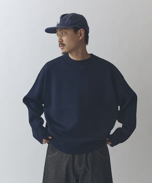 Lui's（ルイス）の「VISミラノリブクルーネックニット（ニット/セーター・メンズ・モカ/ネイビー/ブラック・S/M）」の17枚目の写真