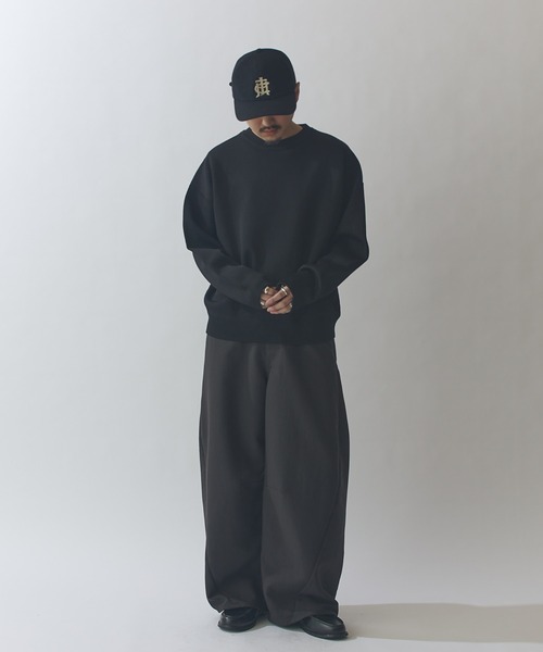 Lui's（ルイス）の「VISミラノリブクルーネックニット（ニット/セーター・メンズ・モカ/ネイビー/ブラック・S/M）」の8枚目の写真