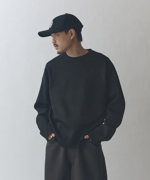 Lui's（ルイス）の「VISミラノリブクルーネックニット（ニット/セーター・メンズ・モカ/ネイビー/ブラック・S/M）」の5枚目の写真