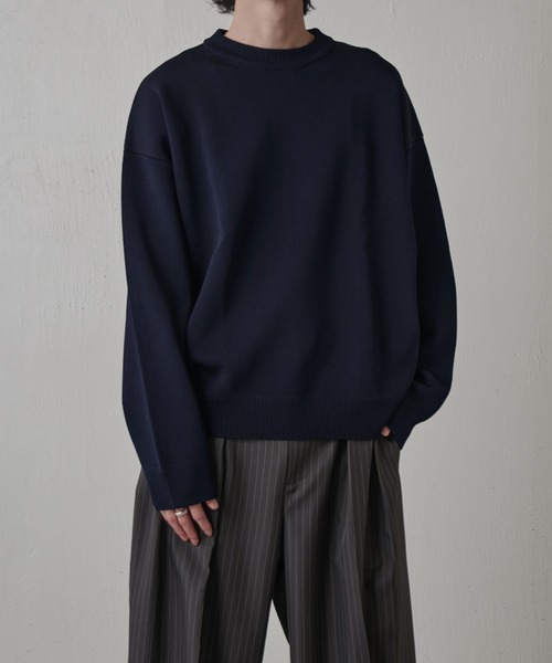 Lui's(ルイス)の「VISミラノリブクルーネックニット(ニット/セーター・メンズ・モカ/ネイビー/ブラック・S/M)」の16枚目の写真