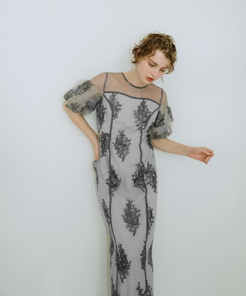 Embroidered sheer dress（ドレス）｜et.UNiVER（エトユニベール）の
