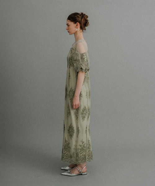 Embroidered sheer dress（ドレス）｜et.UNiVER（エトユニベール）の