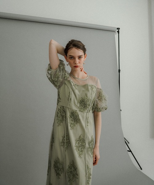 Embroidered sheer dress（ドレス）｜et.UNiVER（エトユニベール）の