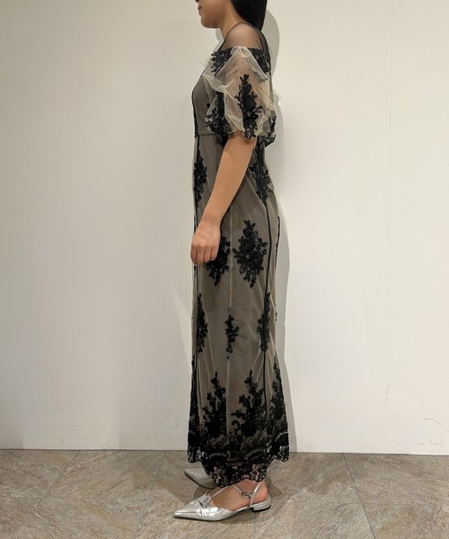 Embroidered sheer dress（ドレス）｜et.UNiVER（エトユニベール）の