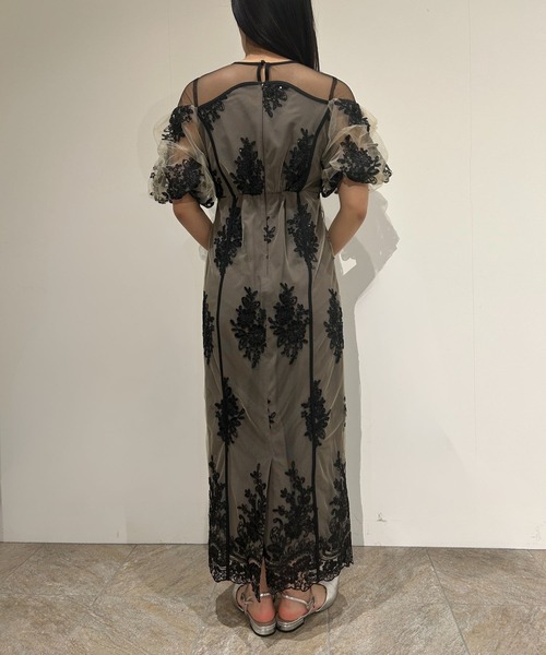 Embroidered sheer dress（ドレス）｜et.UNiVER（エトユニベール）の