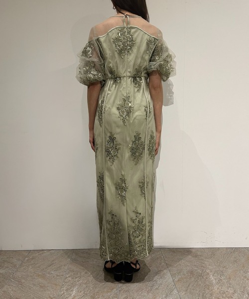 Embroidered sheer dress（ドレス）｜et.UNiVER（エトユニベール）の
