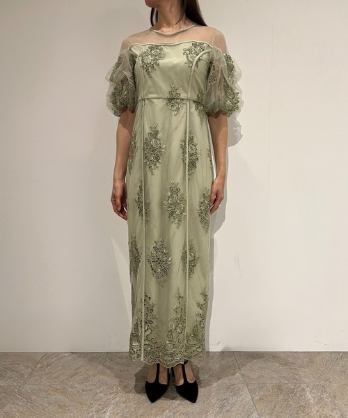 Embroidered sheer dress（ドレス）｜et.UNiVER（エトユニベール）の