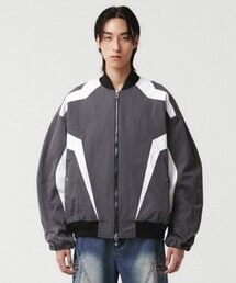WMC（ダブリューエムシー）の「レーシングインシジョンブルゾンジャンパー_GREY（MA-1）」