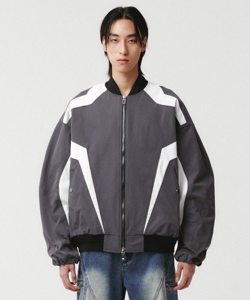 WMC(ダブリューエムシー)の「レーシングインシジョンブルゾンジャンパー_GREY(ブルゾン・メンズ・グレー・LARGE/X-LARGE)」の1枚目の写真