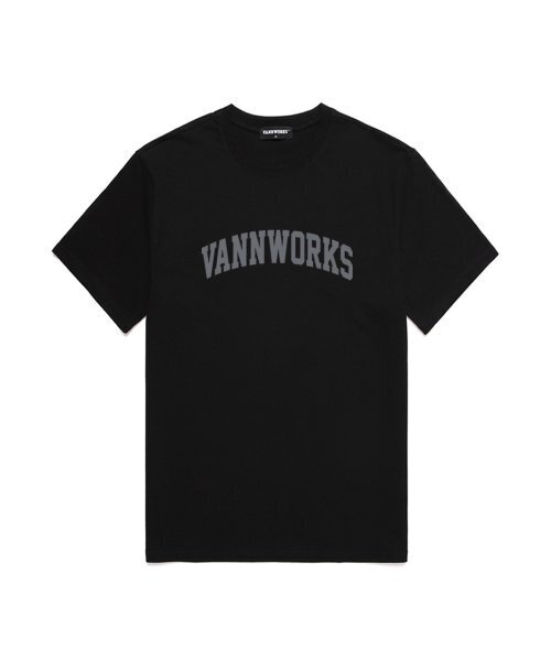 VANNWORKS(バンワークス)の「アーチロゴ半袖Tシャツ (VS0020) ブラック_グレー(Tシャツ/カットソー・レディース・その他・LARGE/MEDIUM/SMALL/X-LARGE/XX-LARGE)」の1枚目の写真