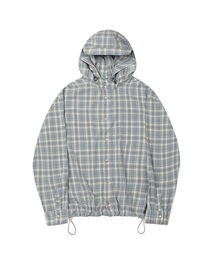 SECONDMONO（セカンドモノローグ）の「Check Snap Hooded Jacket [BLUE]_SEJK011BLUE（その他アウター）」