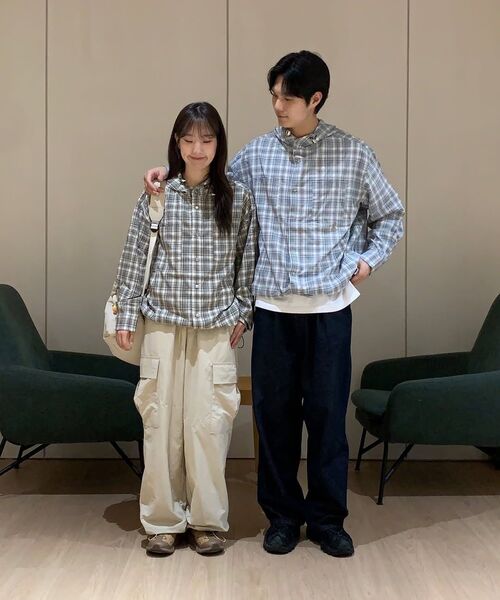 SECONDMONO（セカンドモノローグ）の「Check Snap Hooded Jacket [BLUE]_SEJK011BLUE（その他アウター・レディース・その他・MEDIUM/LARGE/X-SMALL/SMALL）」の13枚目の写真