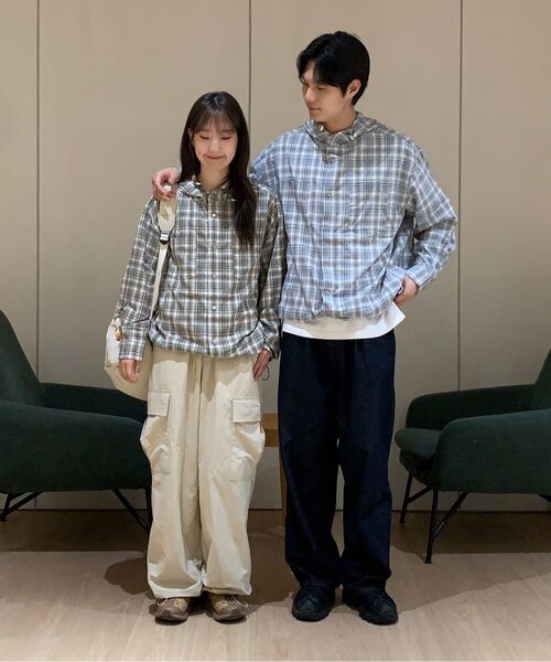 SECONDMONO（セカンドモノローグ）の「Check Snap Hooded Jacket [BLUE]_SEJK011BLUE（その他アウター・レディース・その他・MEDIUM/LARGE/X-SMALL/SMALL）」の14枚目の写真