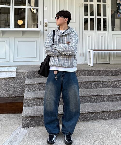 SECONDMONO（セカンドモノローグ）の「Check Snap Hooded Jacket [BLUE]_SEJK011BLUE（その他アウター・レディース・その他・MEDIUM/LARGE/X-SMALL/SMALL）」の18枚目の写真