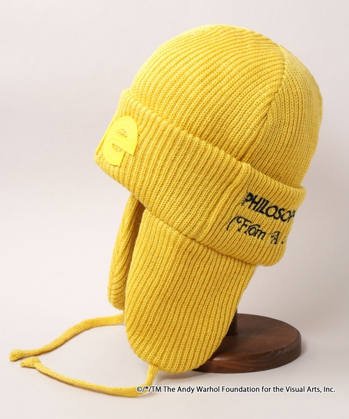 the PHILOSOPHY OF ANDY WARHOL EAR FLAP KNIT CAP（ニットキャップ