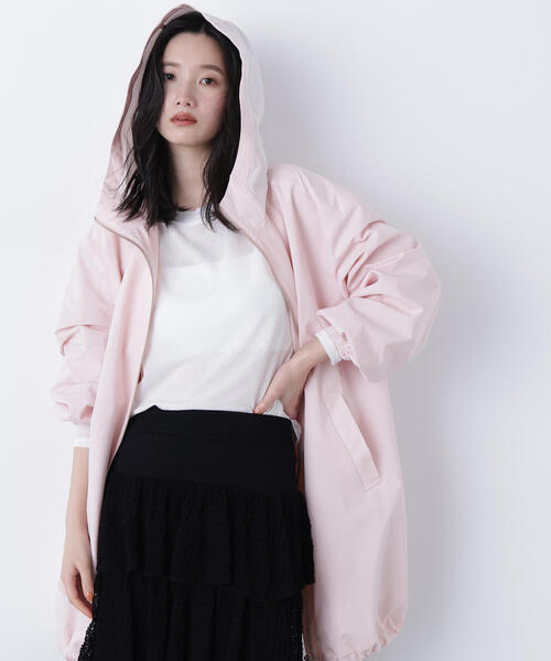 N.(N. Natural Beauty Basic)(エヌエヌナチュラルビューティーベーシック)の「ミドルフーディーブルゾン(ブルゾン・レディース・ピンク/オフホワイト/ベージュ・フリ-)」の10枚目の写真