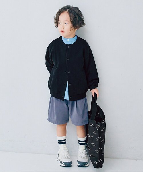 p.premier（ピードットプルミエ）の「裏毛スナップボタンカーディガン_ジュニア対応（カーディガン/ボレロ・キッズ・ブラック/ブルー/グリーン/ピンク・80/90/100/110/120/130/140）」の7枚目の写真