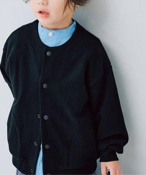 p.premier（ピードットプルミエ）の「裏毛スナップボタンカーディガン_ジュニア対応（カーディガン/ボレロ・キッズ・ブラック/ブルー/グリーン/ピンク・80/90/100/110/120/130/140）」の9枚目の写真