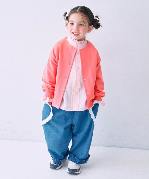 p.premier（ピードットプルミエ）の「裏毛スナップボタンカーディガン_ジュニア対応（カーディガン/ボレロ・キッズ・ブラック/ブルー/グリーン/ピンク・80/90/100/110/120/130/140）」の21枚目の写真