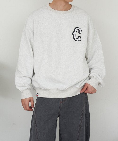 CIAOPANIC（チャオパニック）の「ラインストーンクルーネックスウェット（Tシャツ/カットソー・レディース・グレー/イエロー/ネイビー・LARGE/MEDIUM）」の14枚目の写真