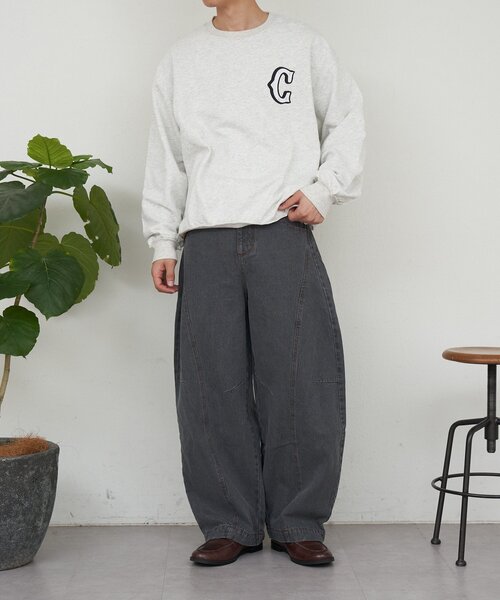 CIAOPANIC（チャオパニック）の「ラインストーンクルーネックスウェット（Tシャツ/カットソー・レディース・グレー/イエロー/ネイビー・LARGE/MEDIUM）」の18枚目の写真