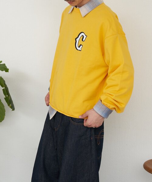 CIAOPANIC（チャオパニック）の「ラインストーンクルーネックスウェット（Tシャツ/カットソー・レディース・グレー/イエロー/ネイビー・LARGE/MEDIUM）」の9枚目の写真