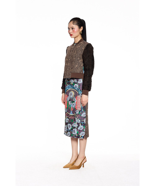 GREEDILOUS(グリディアス)の「Floor Jacquard Wool Blossom Back Printing Jumper(その他アウター・メンズ・その他・S/M/L/XS)」の2枚目の写真