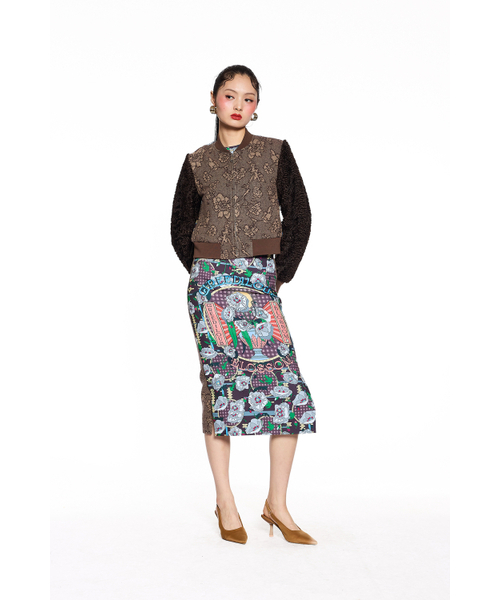GREEDILOUS(グリディアス)の「Floor Jacquard Wool Blossom Back Printing Jumper(その他アウター・メンズ・その他・S/M/L/XS)」の4枚目の写真