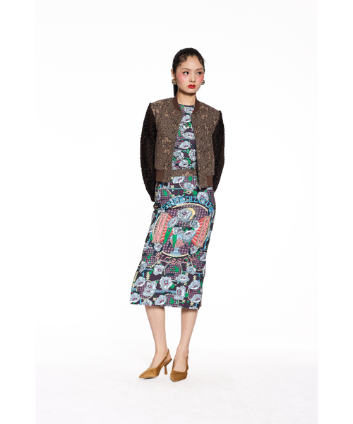 GREEDILOUS(グリディアス)の「Floor Jacquard Wool Blossom Back Printing Jumper(その他アウター・メンズ・その他・S/M/L/XS)」の5枚目の写真