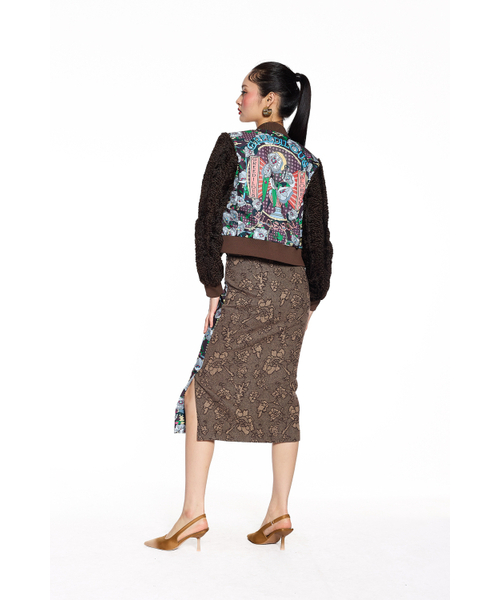 GREEDILOUS(グリディアス)の「Floor Jacquard Wool Blossom Back Printing Jumper(その他アウター・メンズ・その他・S/M/L/XS)」の7枚目の写真