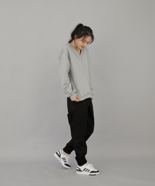 SAINTCREW(セントクルー)の「ボールドVネックスウェットシャツ BVN-801 グレー(スウェット・レディース・その他・MEDIUM/LARGE)」の2枚目の写真