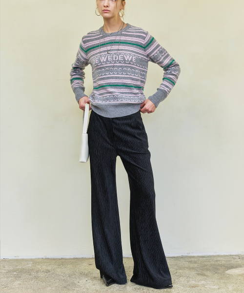 DEWEDEWE(デュイデュイ)の「テクスチャー ベルベットパンツ_ブラック(その他パンツ・レディース・その他・SMALL/MEDIUM)」の1枚目の写真