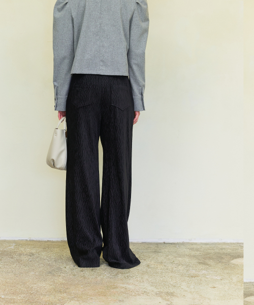 DEWEDEWE(デュイデュイ)の「テクスチャー ベルベットパンツ_ブラック(その他パンツ・レディース・その他・SMALL/MEDIUM)」の3枚目の写真