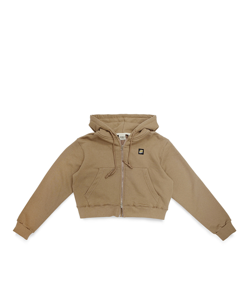Onda Hooded Zip Up Cocoa