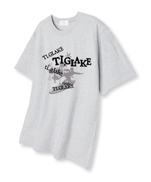 ファームツリーサーフィン オーバーサイズ 半袖Tシャツ ライトグレー